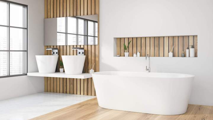 Salle de bain avec baignoire îlot Yvelines