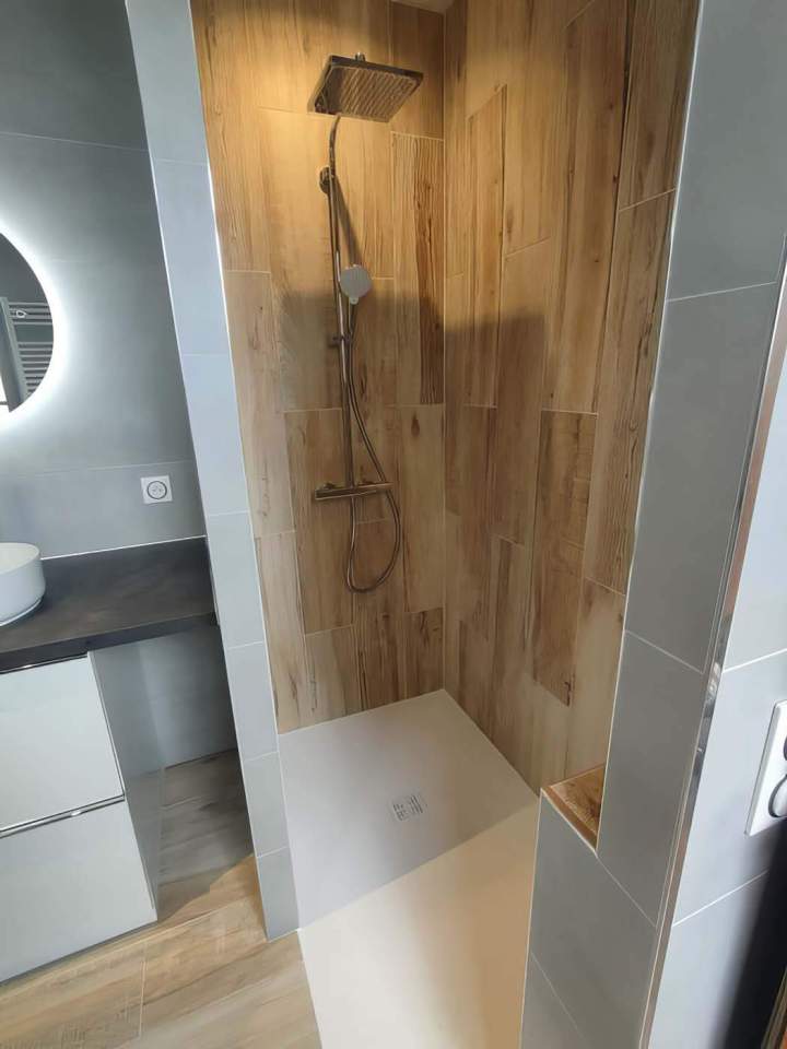 Cabine de douche ouverte, Yvelines